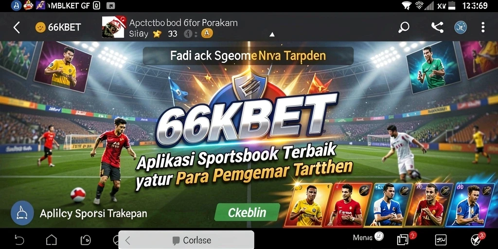 Tampilan utama 66KBET menampilkan fitur taruhan olahraga yang menarik.
