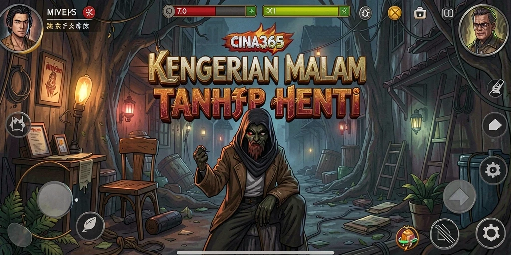 Tampilan gameplay menakutkan dari CINA365 yang penuh misteri.