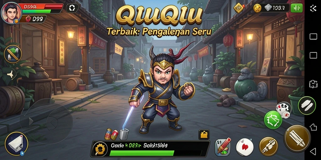Gameplay QiuQiu yang seru dan menantang di DS99.