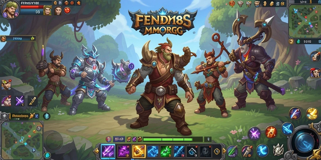 Tangkapan layar menunjukkan aksi seru dalam FENDY188 MMORPG.
