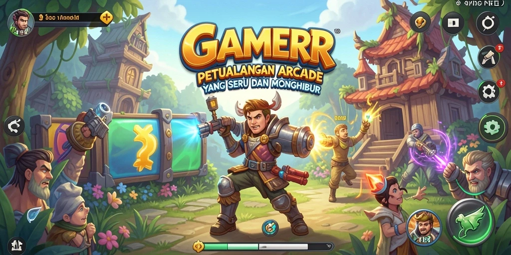 Tampilan gameplay GAMERP yang seru dan menantang.