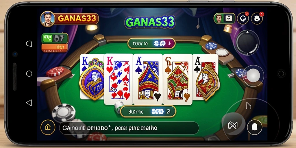 Tampilan menarik gameplay Domino di GANAS33.
