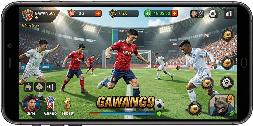 Tampilan gameplay yang mendebarkan dalam GAWANG69.