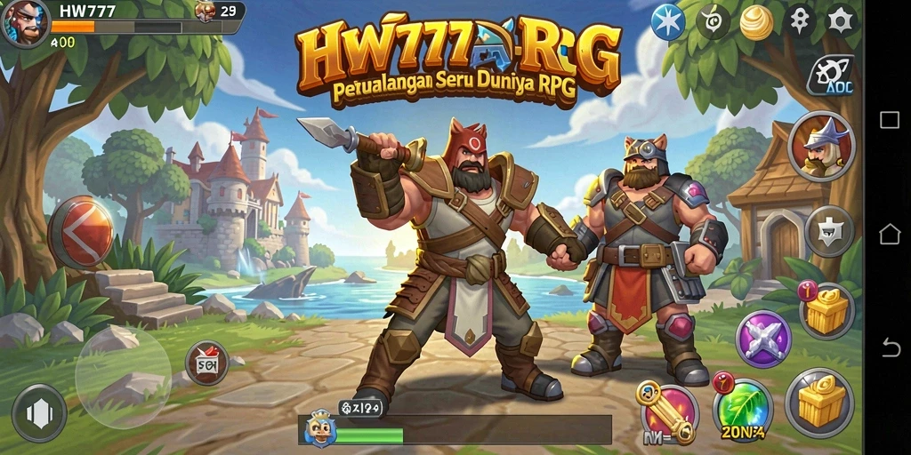 Tangkapan layar dari gameplay menakjubkan dalam dunia RPG.