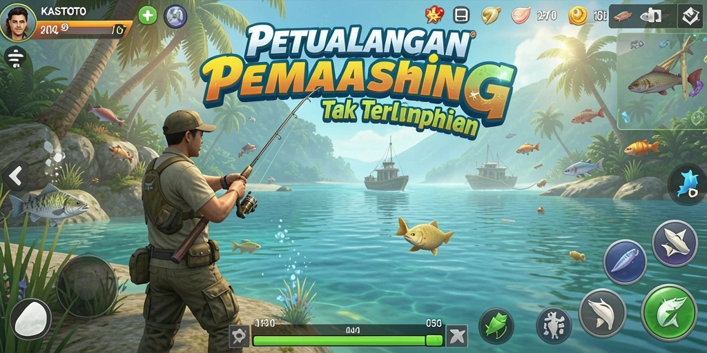 Tangkapan ikan yang memuaskan dari KASTOTO, tunjukkan momen berharga saat memancing.