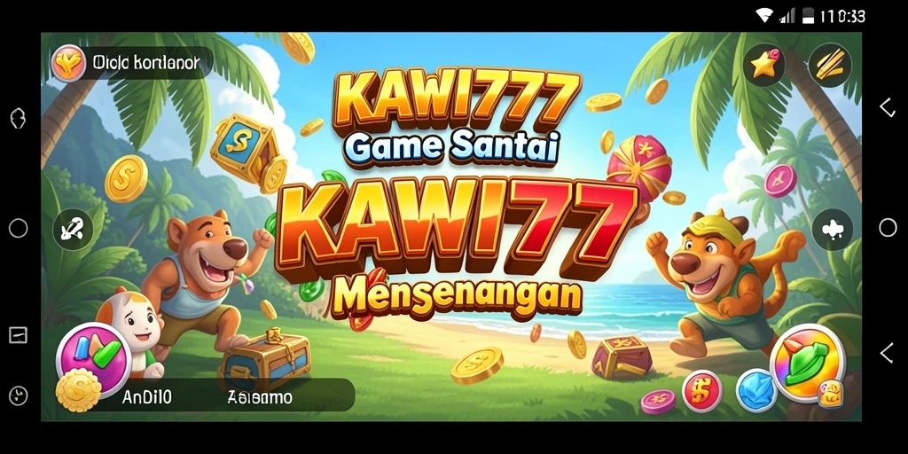 Screenshot gameplay KAWI777 yang penuh warna dan seru.
