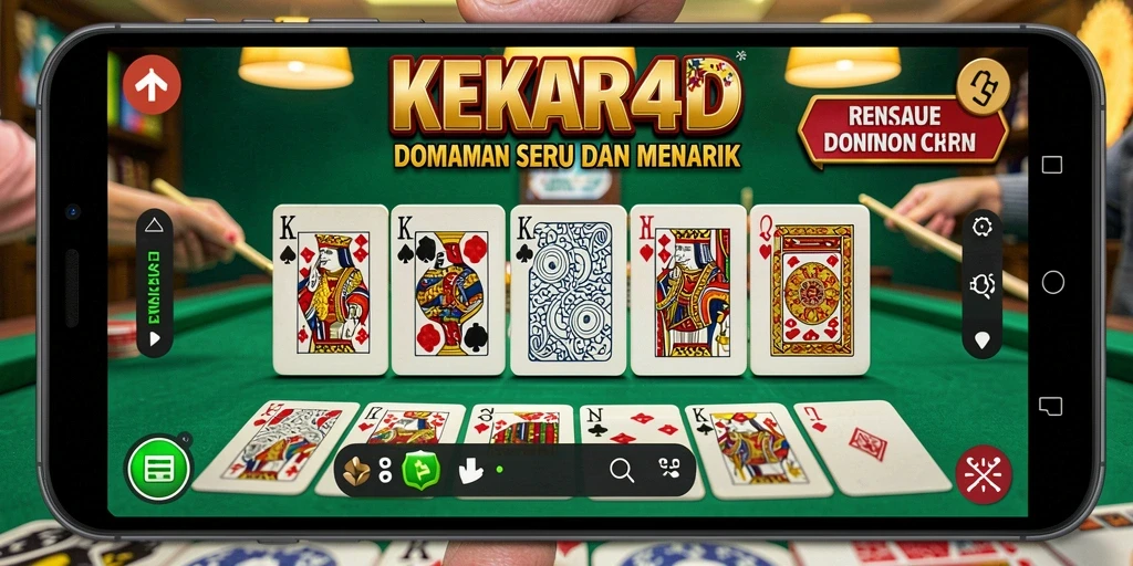 Tampilan gameplay seru dalam permainan Domino KEKAR4D.