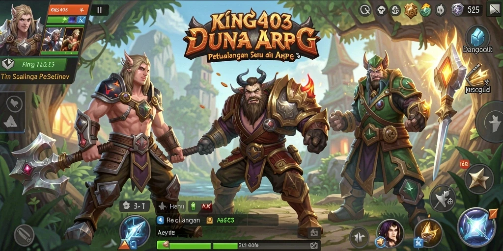 Tampilan seru gameplay ARPG KING403 dalam aksi.