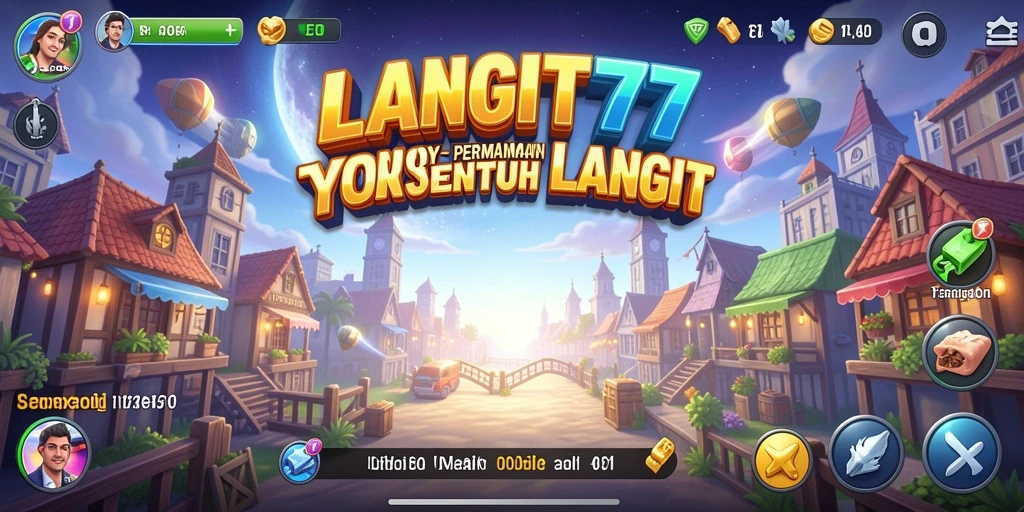 Tampilan gameplay seru di LANGIT77 yang menantang strategi bisnis.