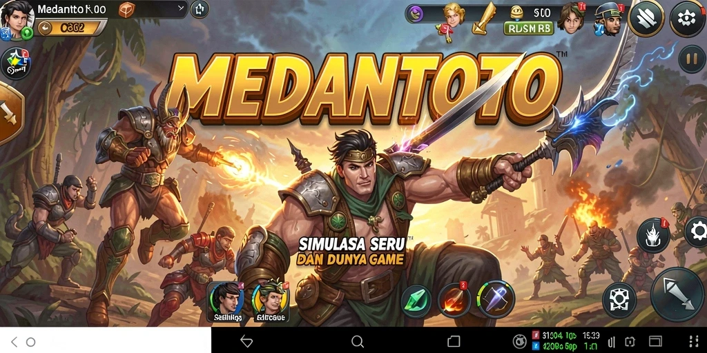 Screenshot gameplay utama MEDANTOTO yang penuh aksi dan interaksi.