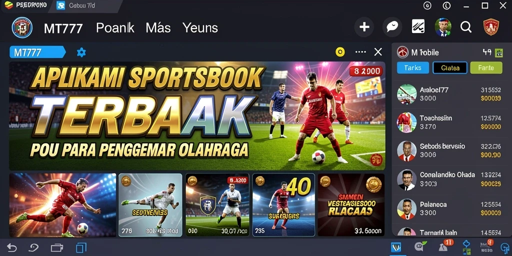 Tampilan gameplay MT777 yang seru dan interaktif dalam taruhan olahraga.