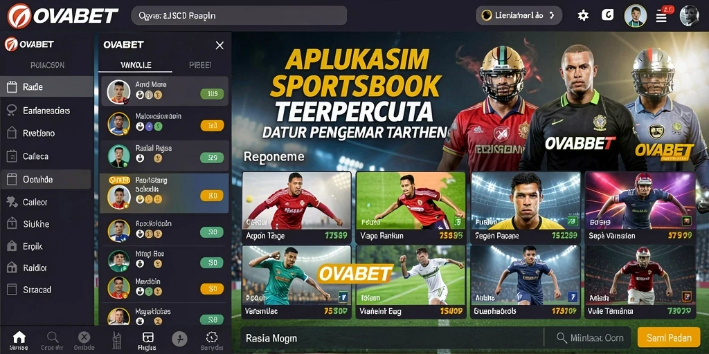 Tampilan gameplay taruhan olahraga yang menarik di OVABET.