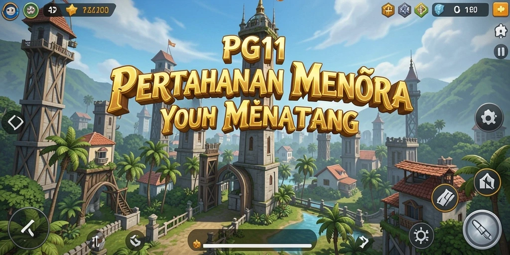 Tampilkan aksi mendebarkan dalam permainan Tower Defense PG11.