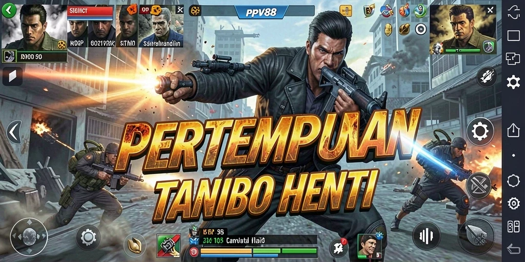 Tangkapan layar permainan PPV88 menampilkan aksi pertempuran yang mendebarkan.