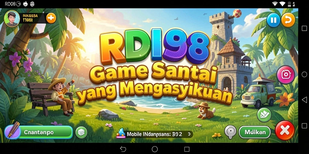 Tampilan gameplay RDI88 yang ceria dan menarik.
