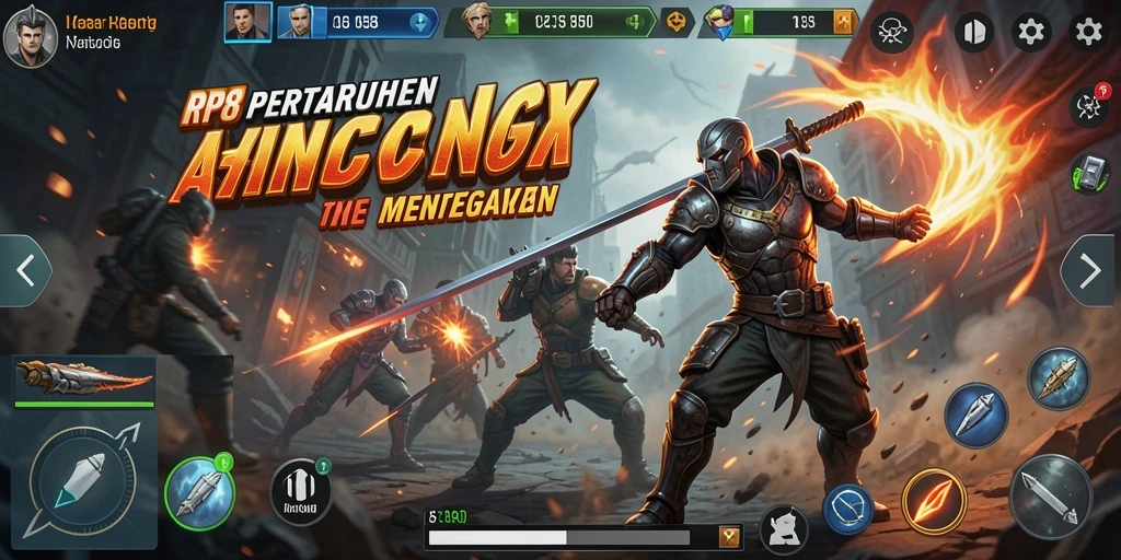 Screenshot RP8 menampilkan aksi intens dalam pertarungan yang mendebarkan.