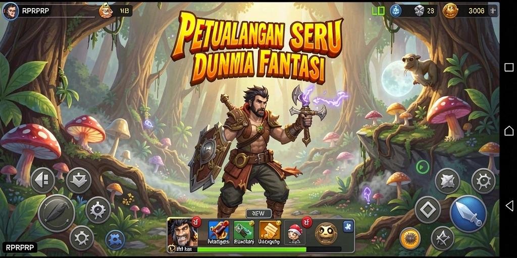 Gameplay seru dalam dunia fantasi di RPRPRP.