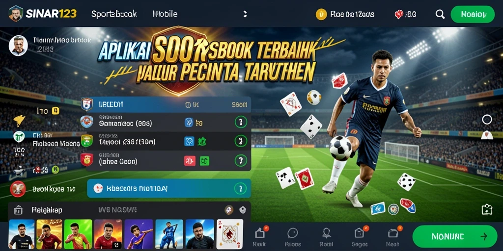 Tampilan menarik dari aplikasi Sportsbook SINAR123 saat taruhan berlangsung.