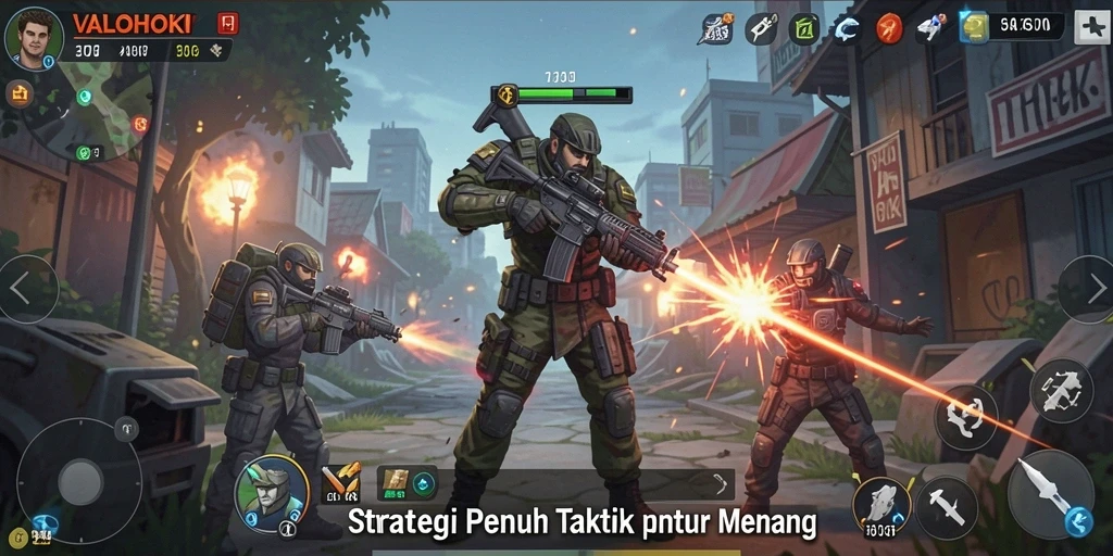 Tampilan gameplay VALOHOKI yang mendebarkan dan penuh strategi.